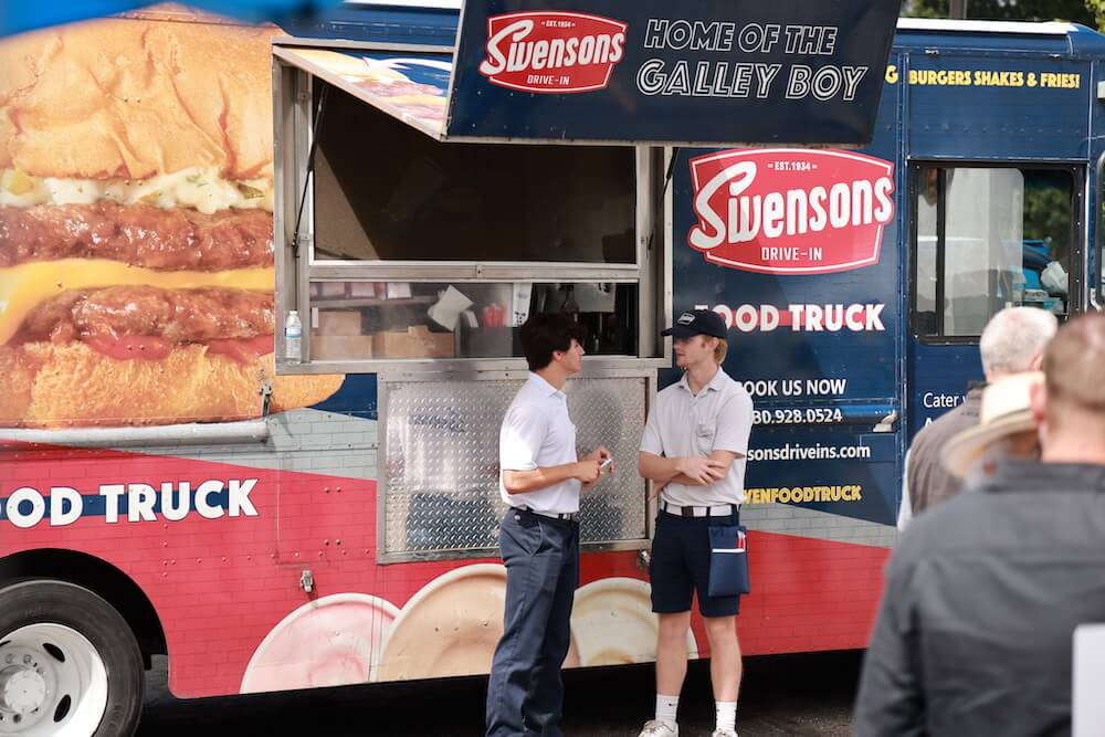 swensons employees at food truck
